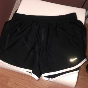 Black nike running shorts